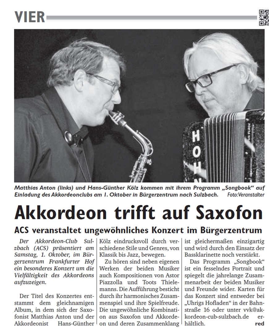 Sulzbacher Anzeiger vom 2. September 2022